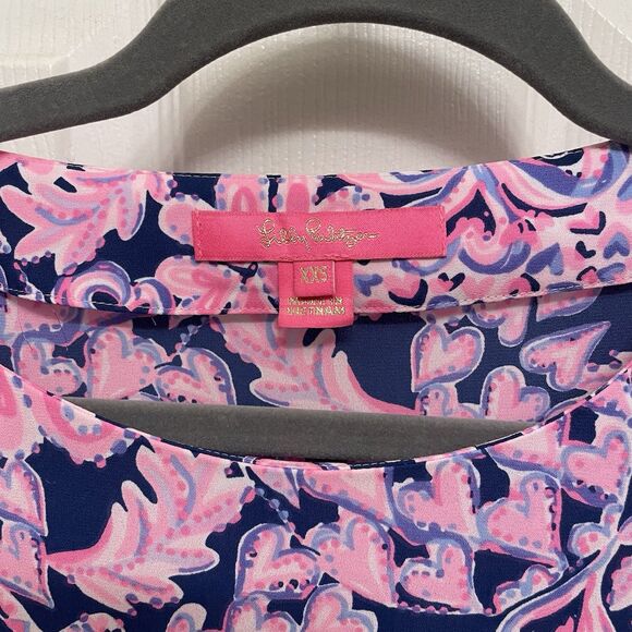 Lilly Pulitzer Langston Top Love You Bunches Pineapple Hearts XXS - Picture 3 of 5